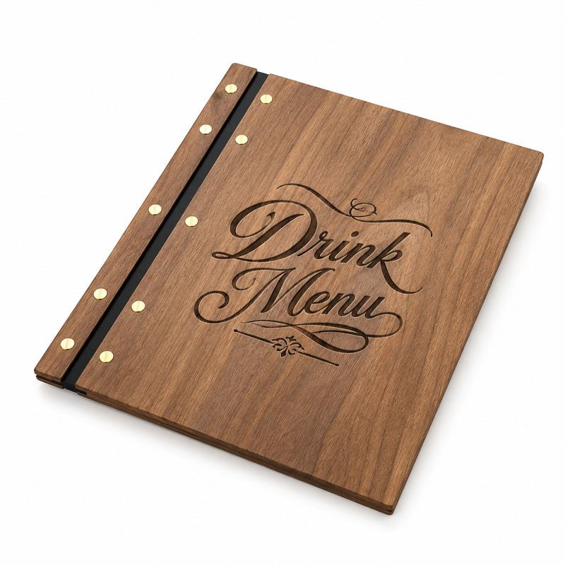 Wooden Menu Covers