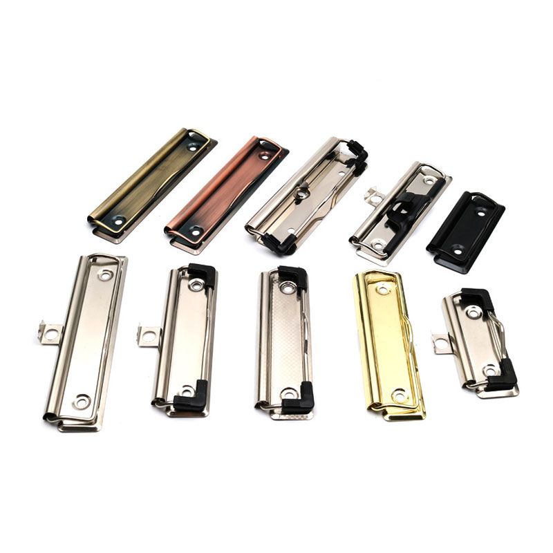 Custom metal clips for hospitality products