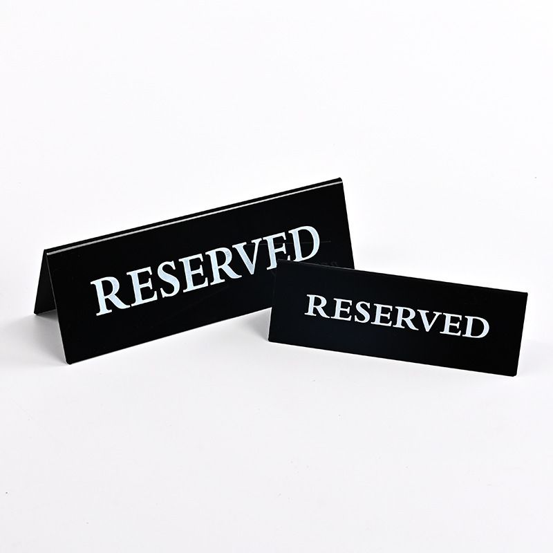 Acrylic Reserved Table Sign Wholesale