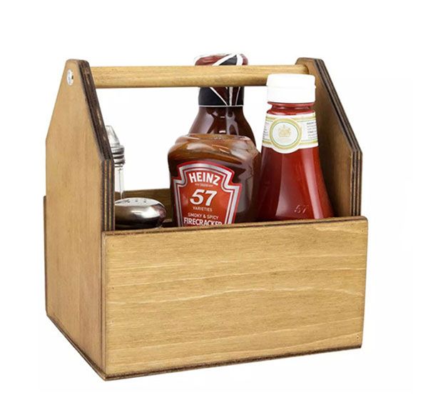 Plywood Condiment Caddy