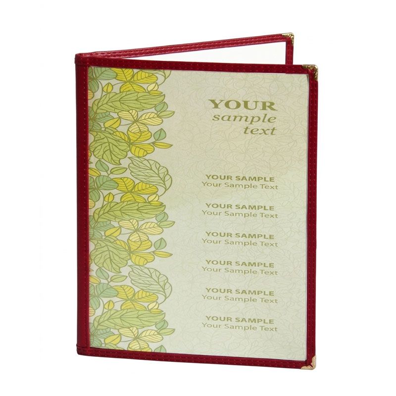 2 Page 4 View Cafe Style Menu Cover