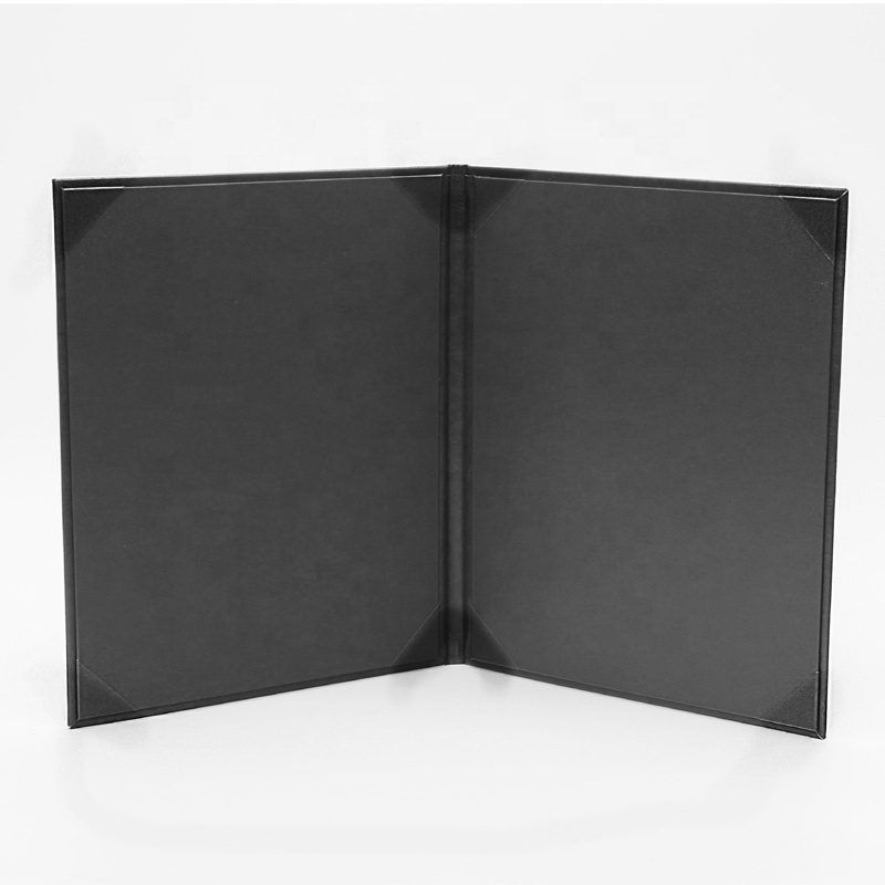 PU Leather Menu Cover with Album Style Corners