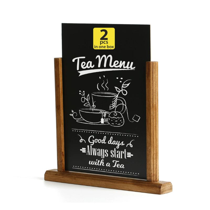 Desktop Menu Holder with Chalkboard