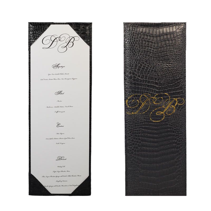 Crocodile Wine List Menu Covers