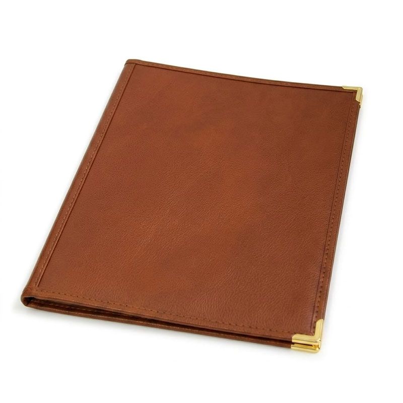 Classic Menu Cover with Clear Pockets Inside