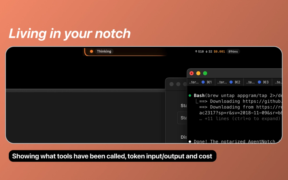 Screenshot of AgentNotch