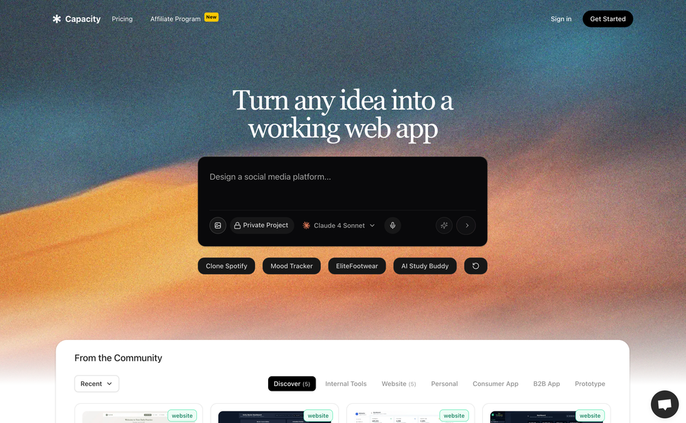 Screenshot of Spec Coding by Capacity