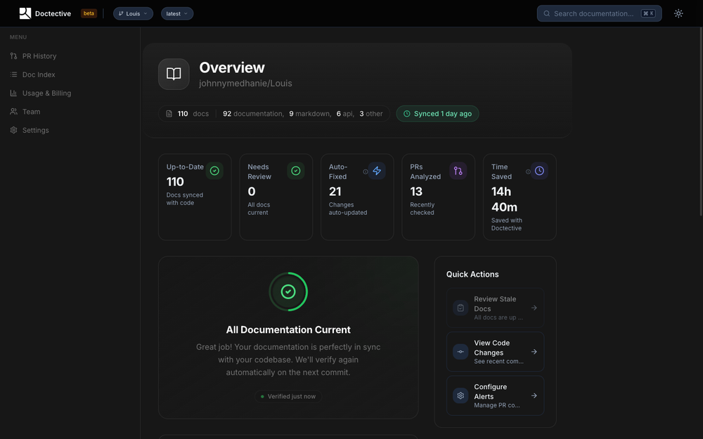 Screenshot of Doctective