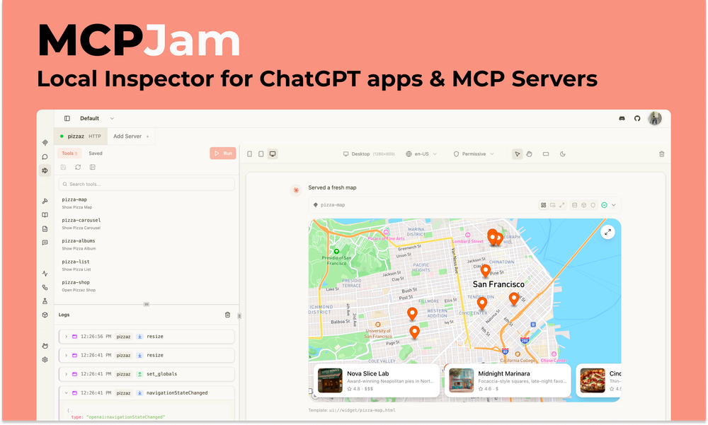 Screenshot of MCPJam Inspector