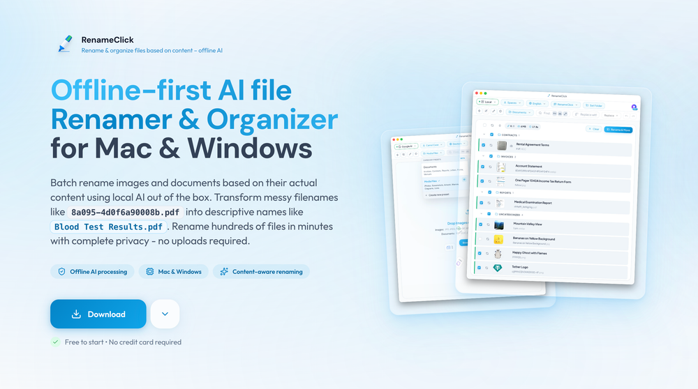 Screenshot of RenameClick