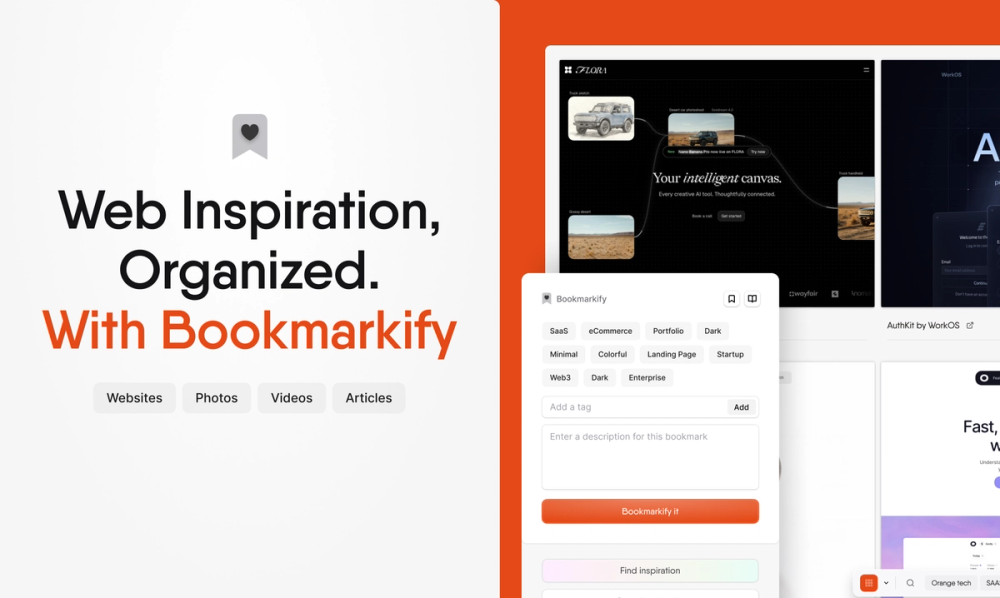 Screenshot of Bookmarkify