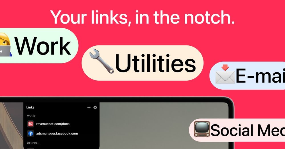 Screenshot of LinkNotch