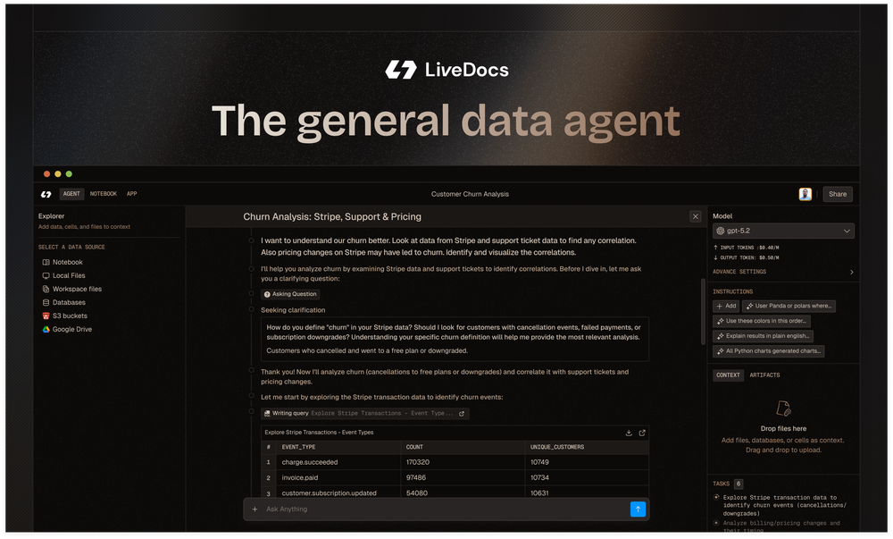Screenshot of Livedocs