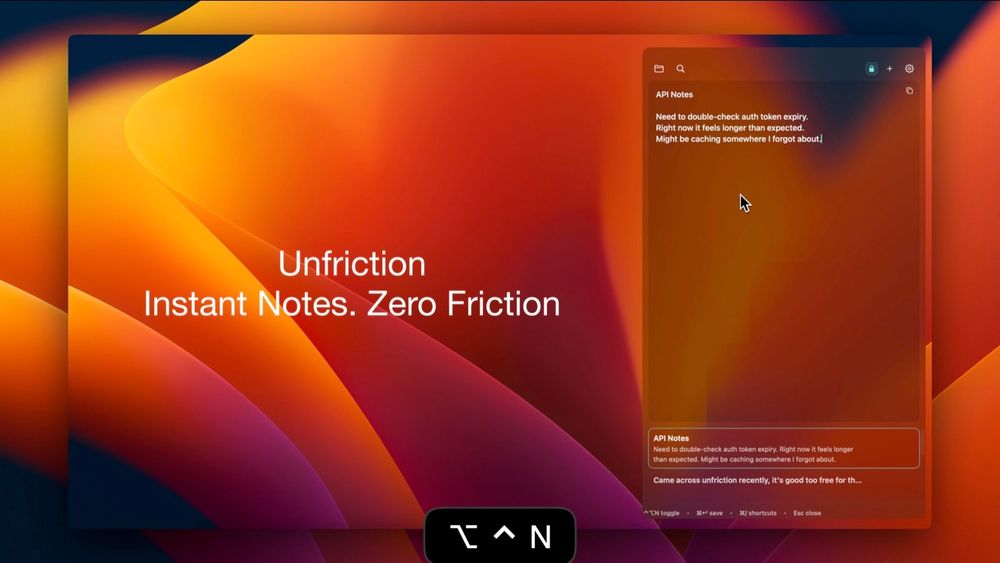 Screenshot of Unfriction