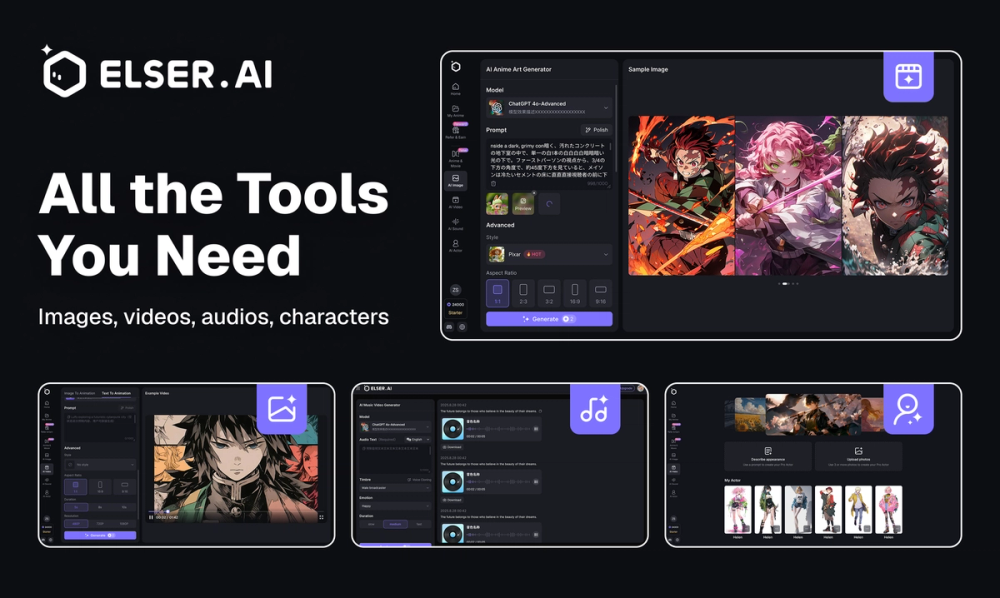 Screenshot of Elser AI