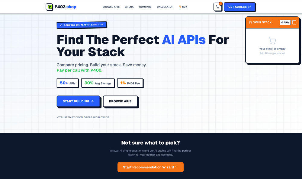 Screenshot of P402.io