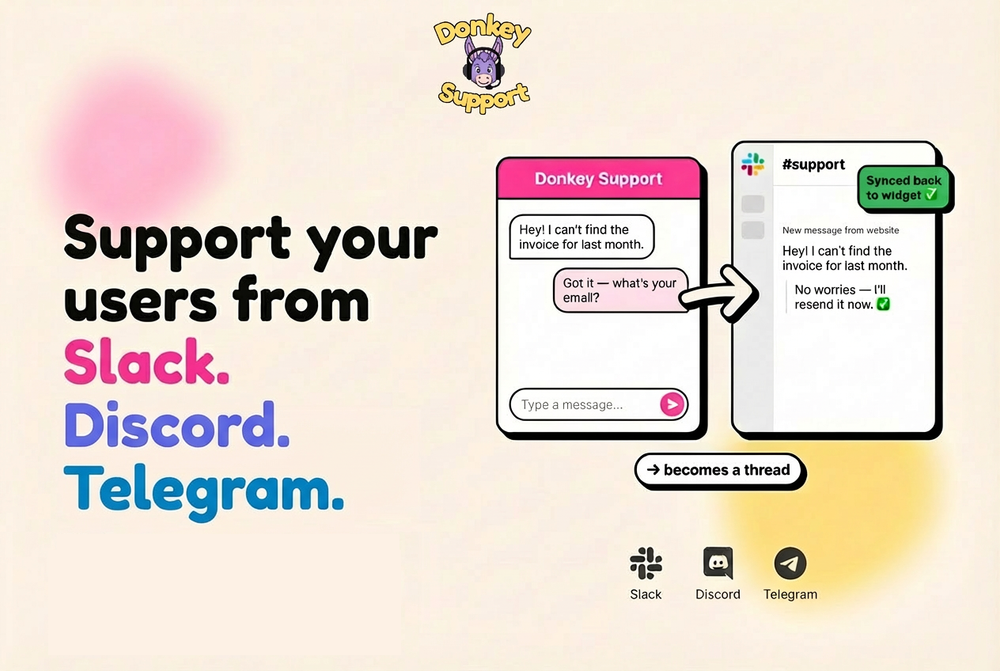 Screenshot of Donkey Support