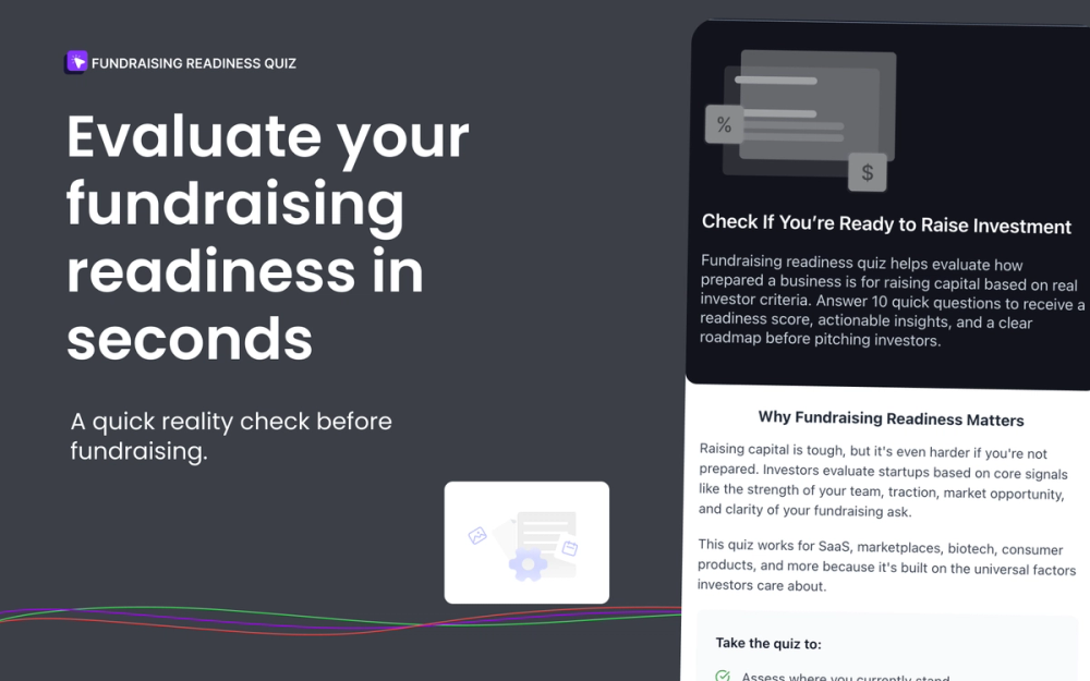 Screenshot of Fundraising Readiness 
