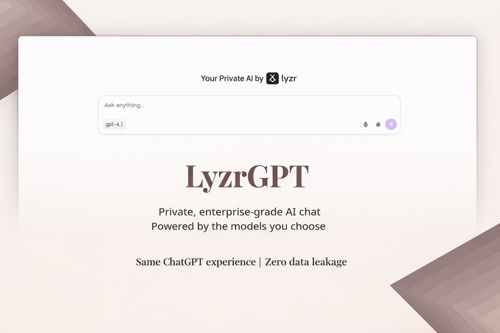 Screenshot of LyzrGPT