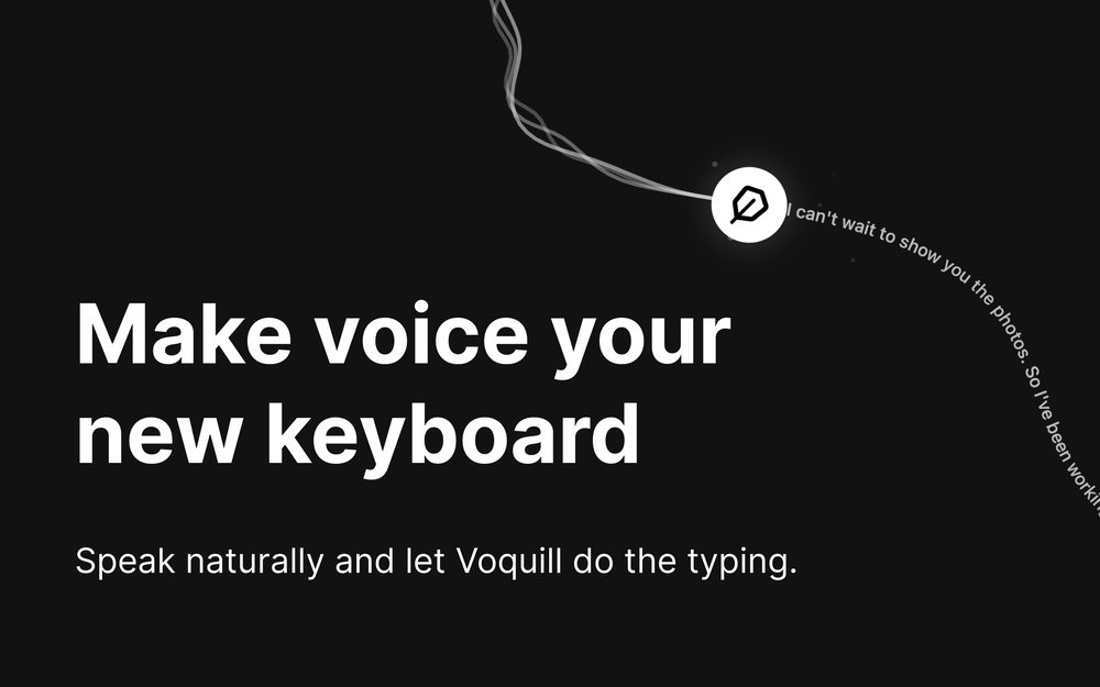 Screenshot of Voquill