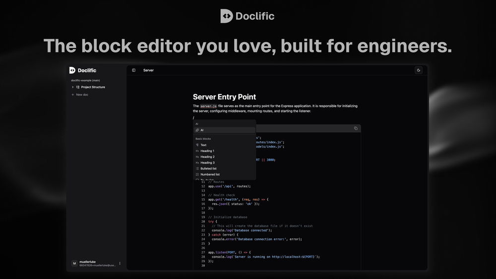 Screenshot of Doclific