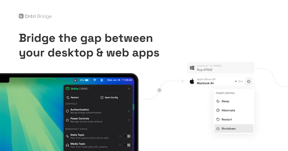 Screenshot of Cntrl Bridge