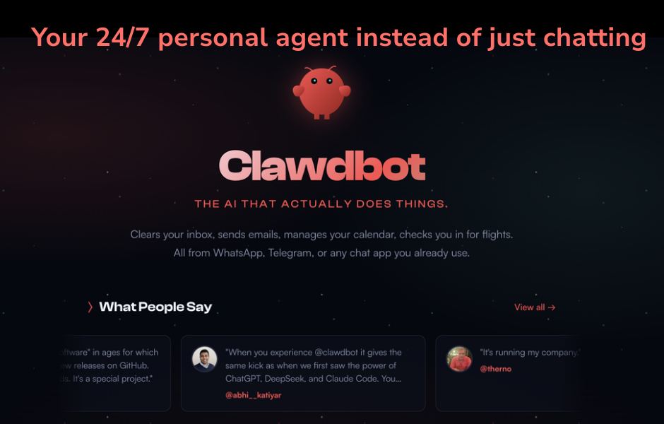 Screenshot of Moltbot