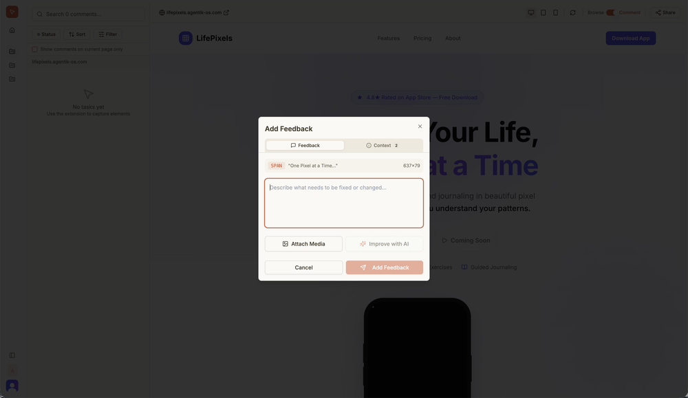 Screenshot of DevLensPro