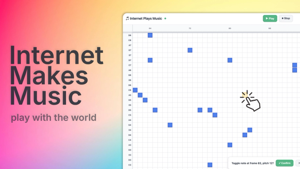 Screenshot of Internet Makes Music