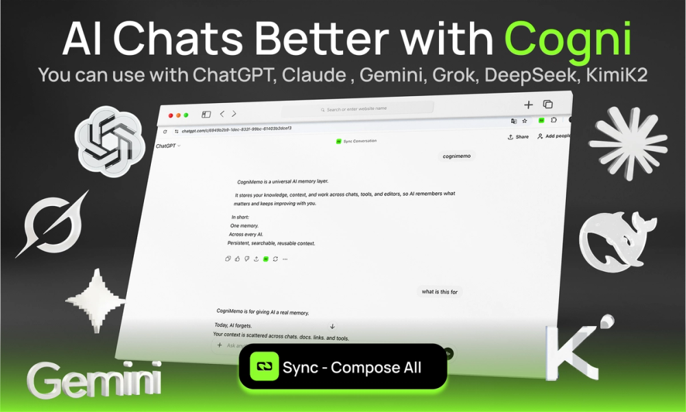 Screenshot of CogniMemo Extension