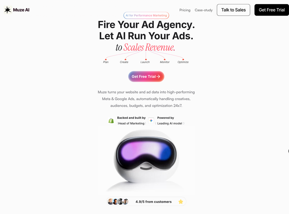 Screenshot of Muze AI