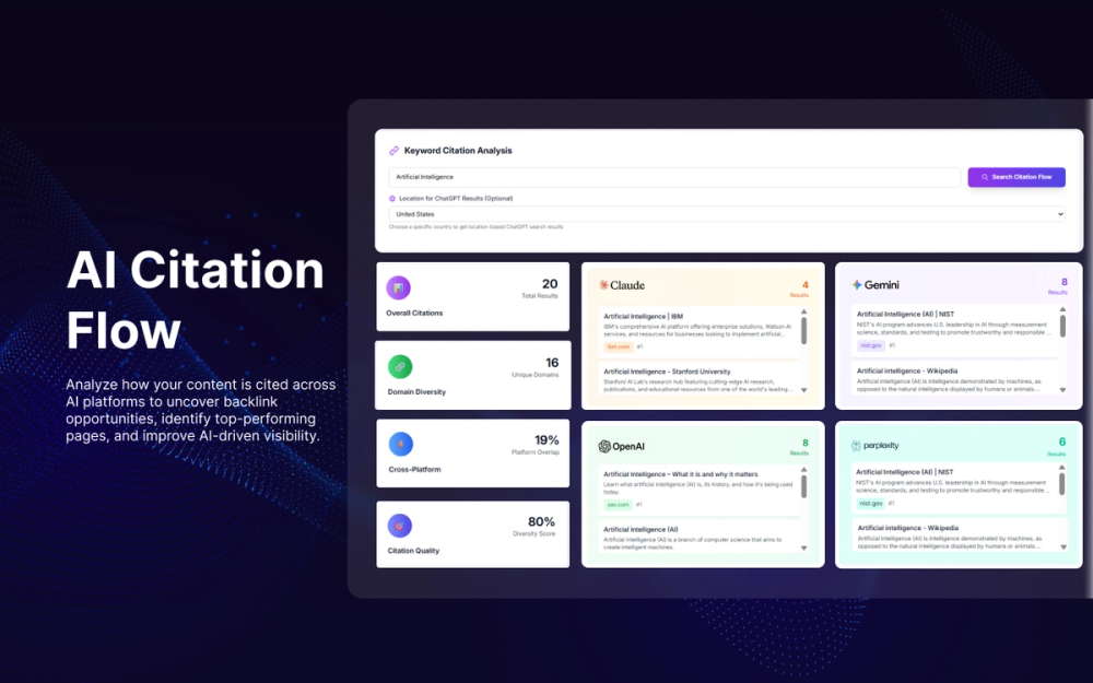 Screenshot of Blazly Generative Engine Optimization