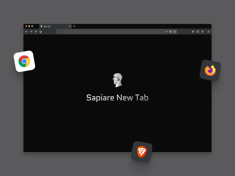 Screenshot of Sapiare New Tab