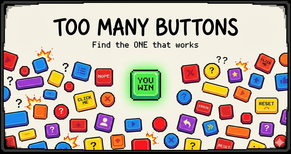 Screenshot of Too Many Buttons