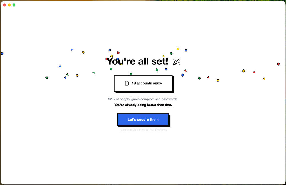 Screenshot of The Password App