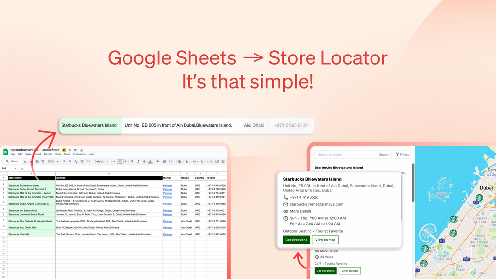 Screenshot of LocateStore
