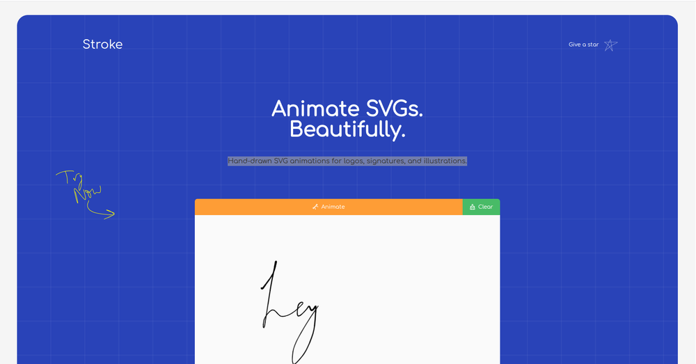 Screenshot of Stroke