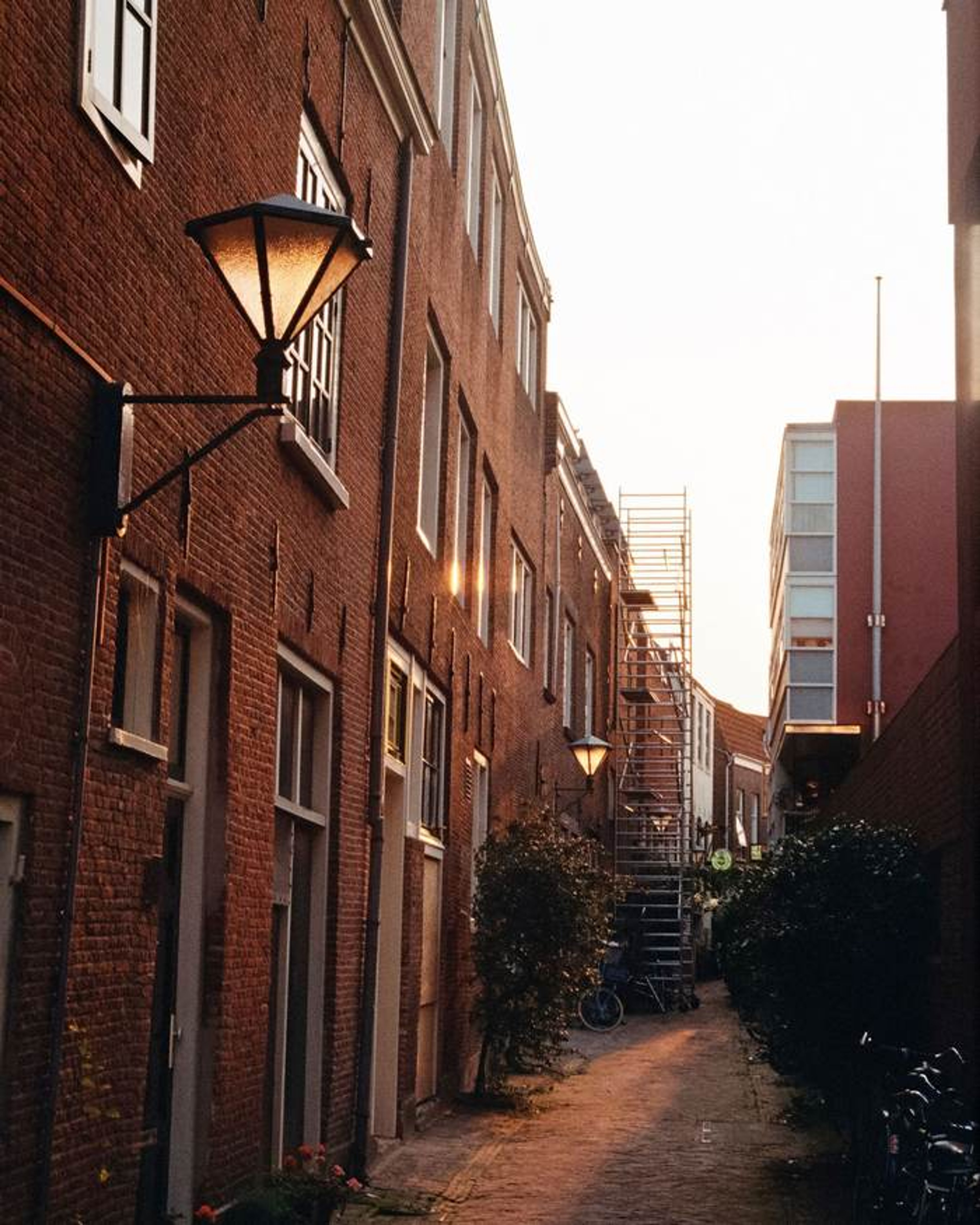 Een straat in Haarlem