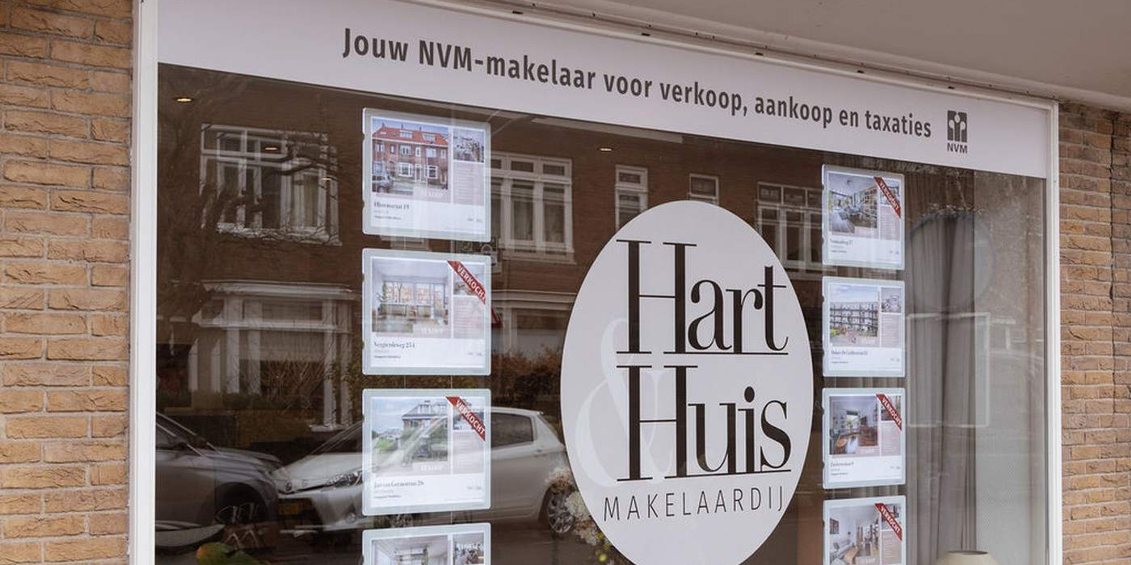Het kantoor van Hart & Huis Makelaardij in Haarlem