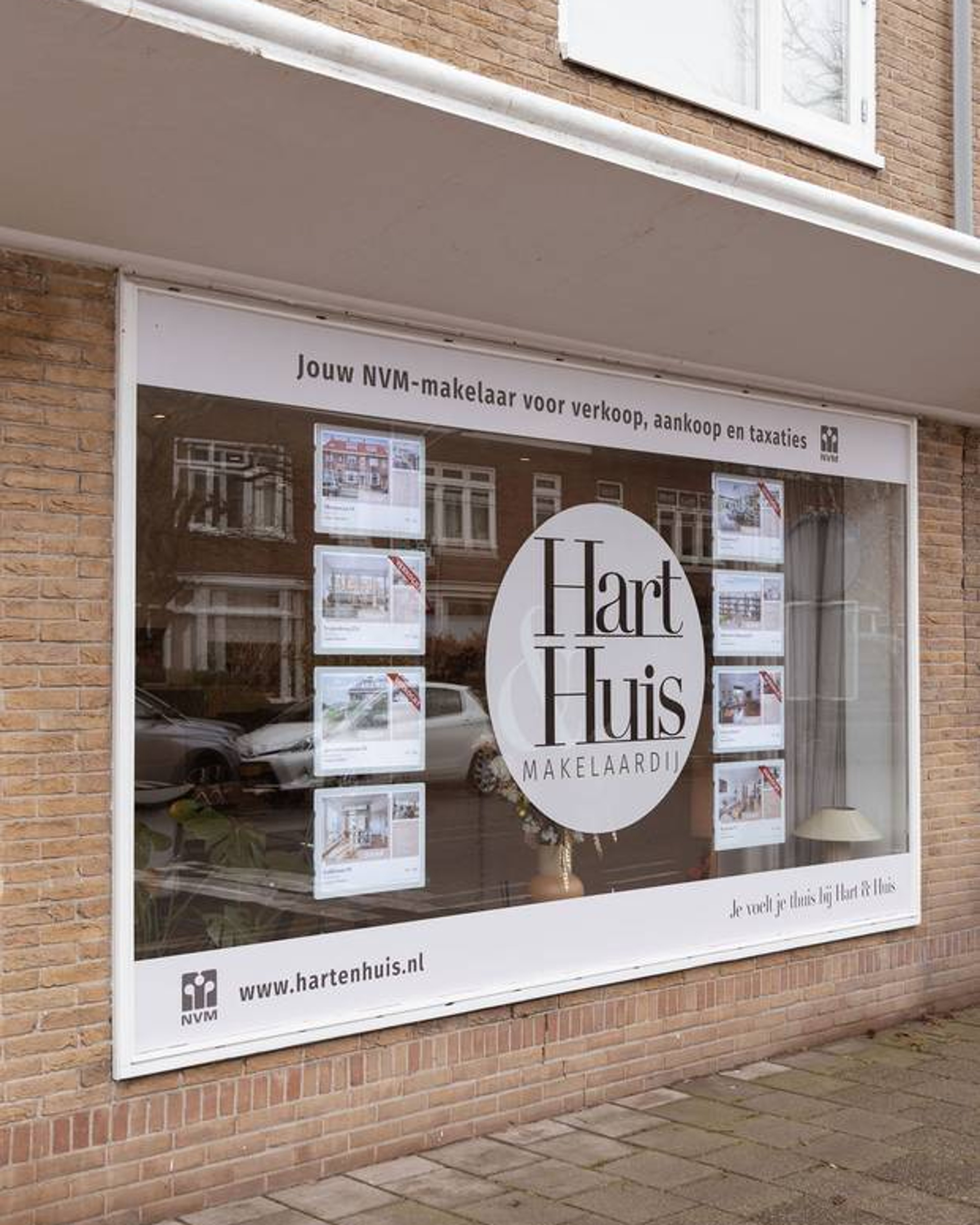 Het kantoor van Hart & Huis Makelaardij in Haarlem