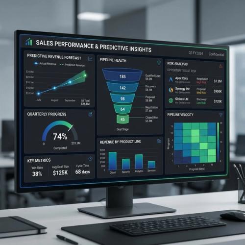 Predictive Revenue Dashboard for VP of Sales