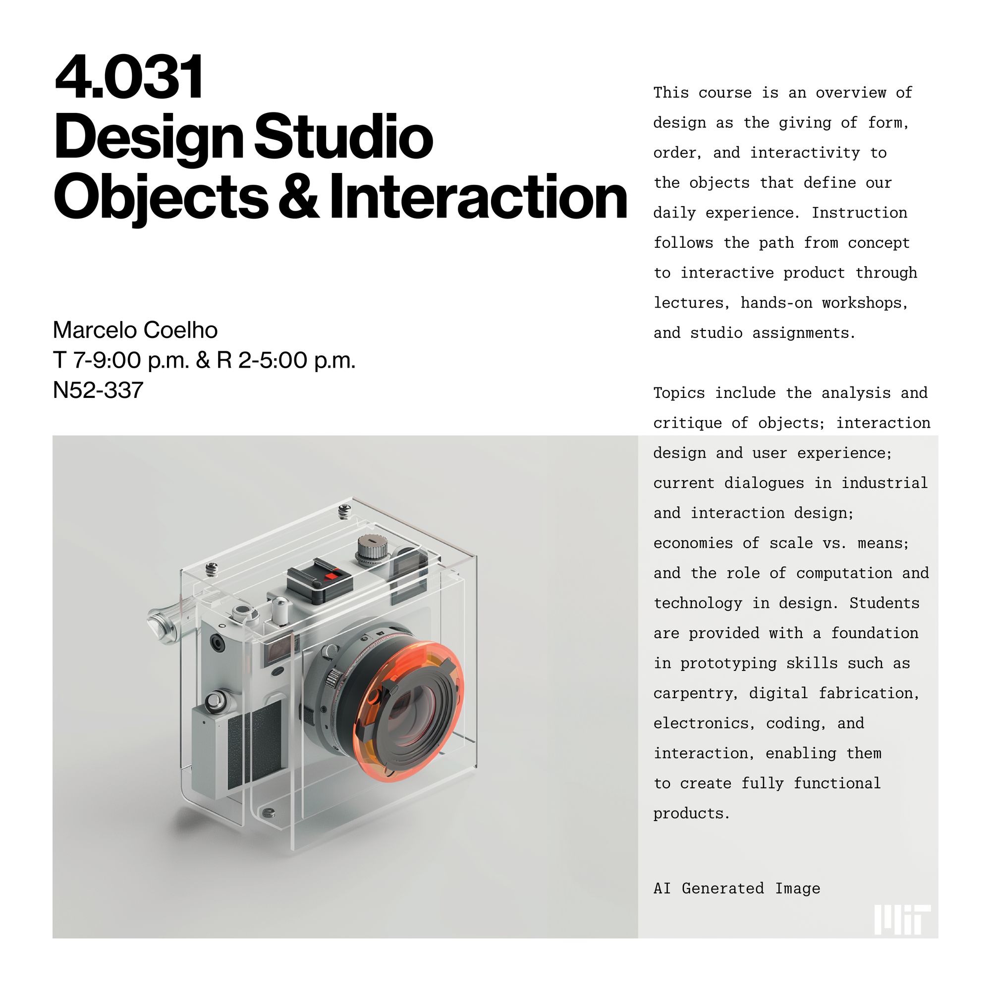 Fall 2024: Highlighted Design Courses in the Department of Architecture ...