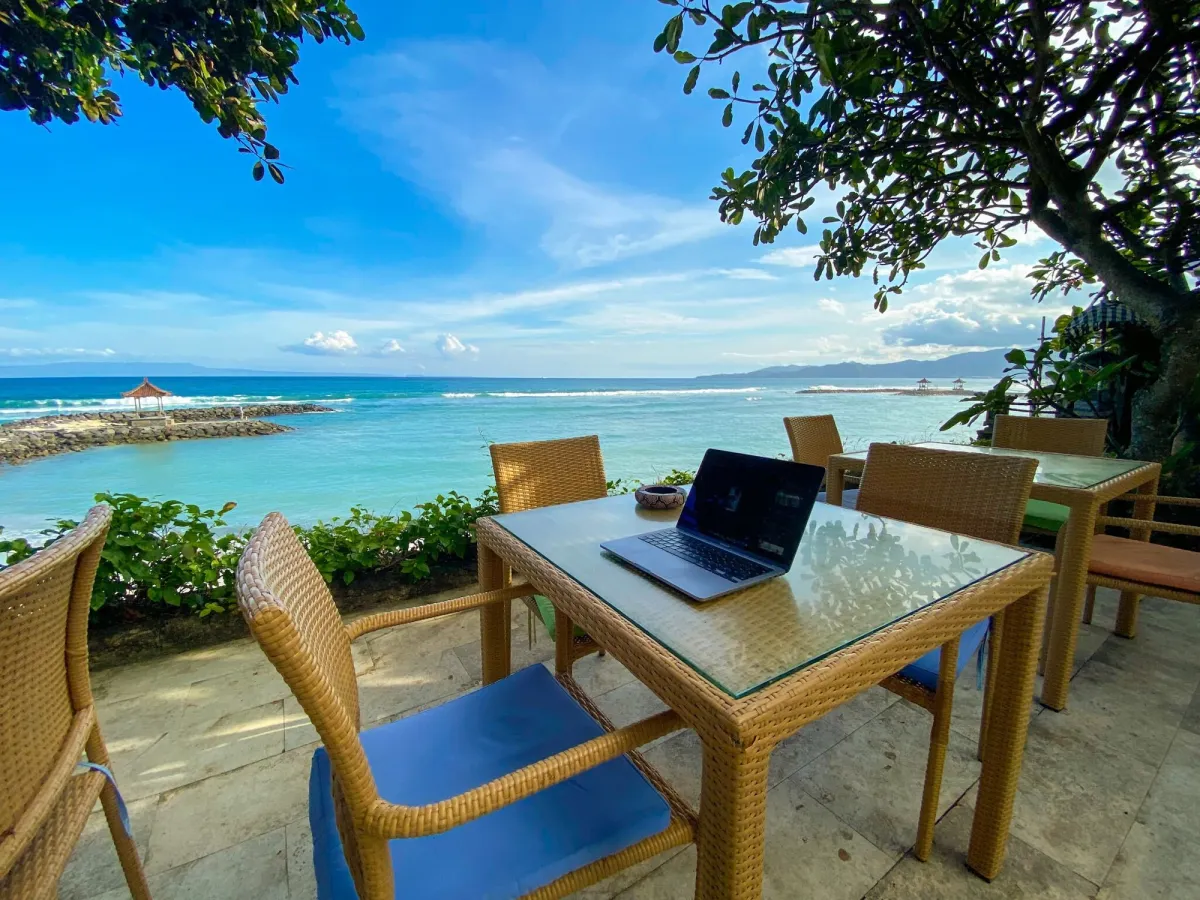 Remote work on Bali