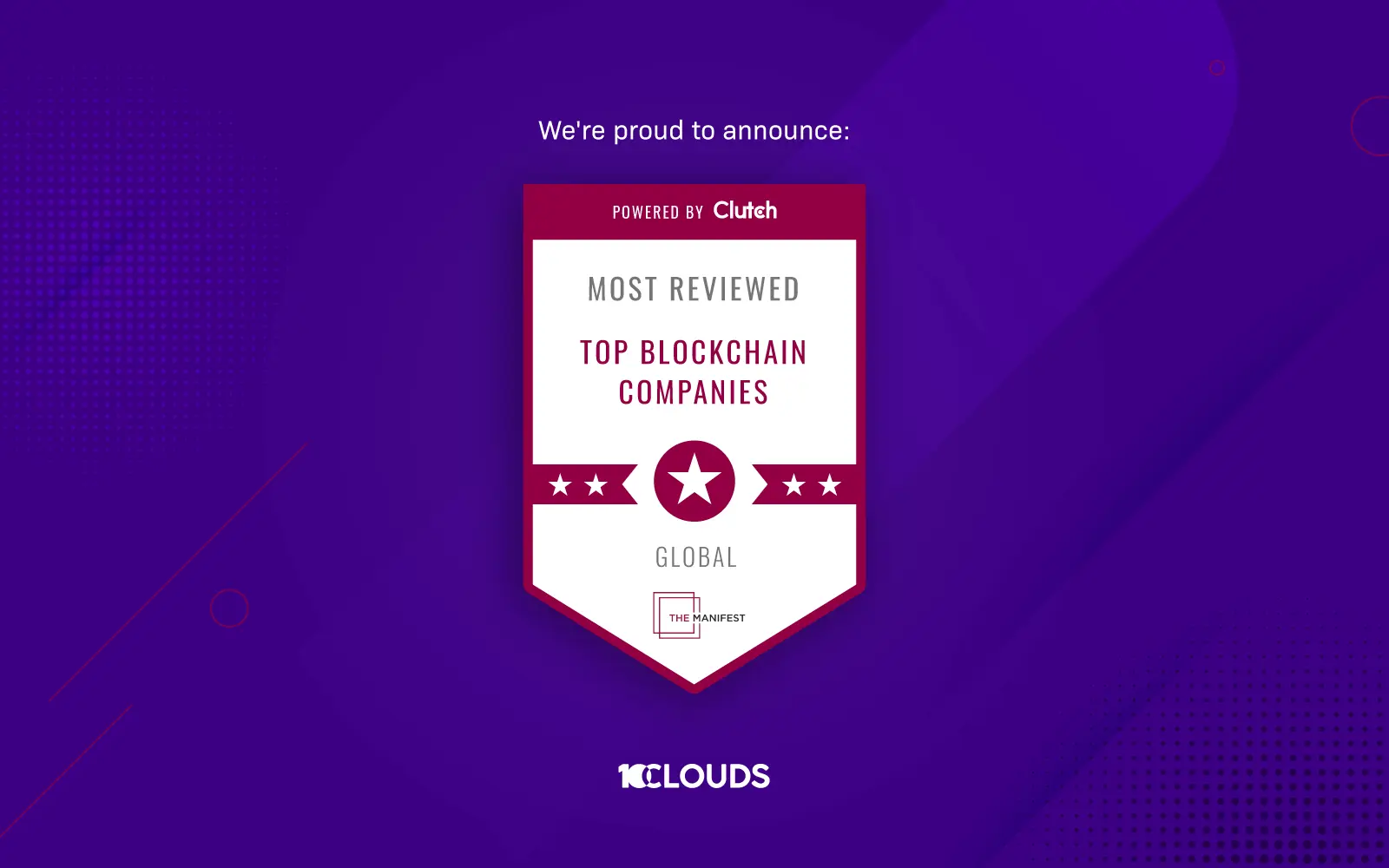 Award for most reviewed Global blockchain company