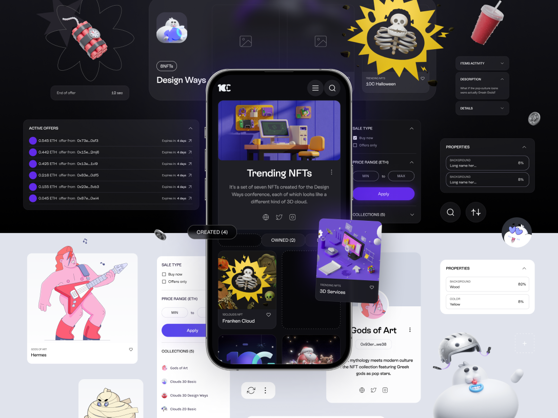 NFT collection section