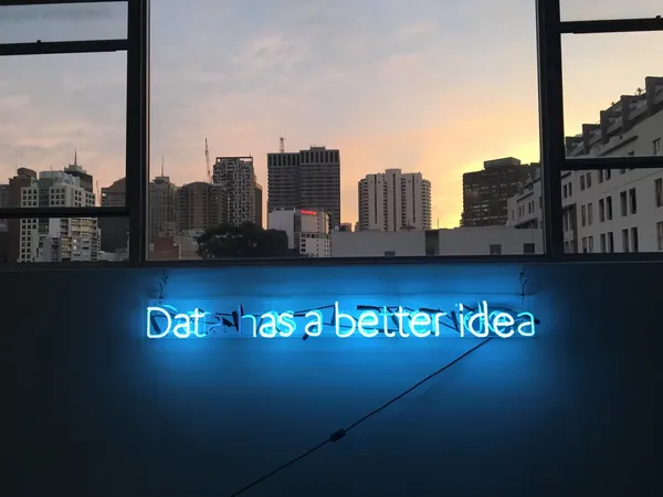 Sign saying 'Data has a better idea'