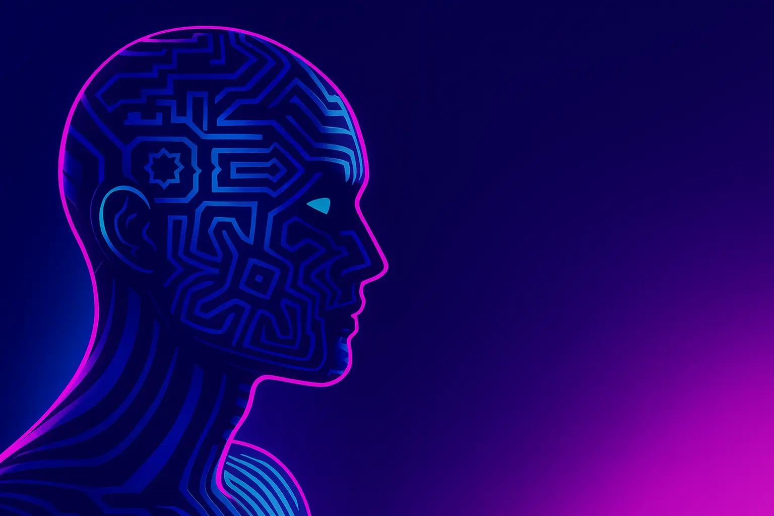 Futuristic human figure with glowing circuit patterns symbolizing AI intelligence and OpenAI AgentKit integration.