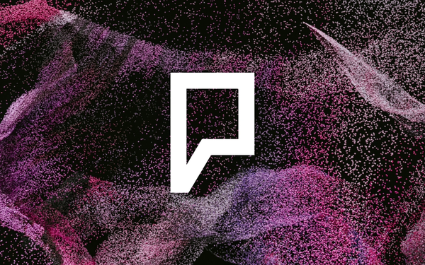 texture background with Proveneance P shaped logo