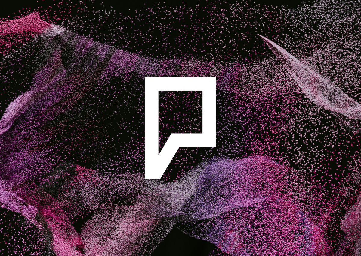 texture background with Proveneance P shaped logo