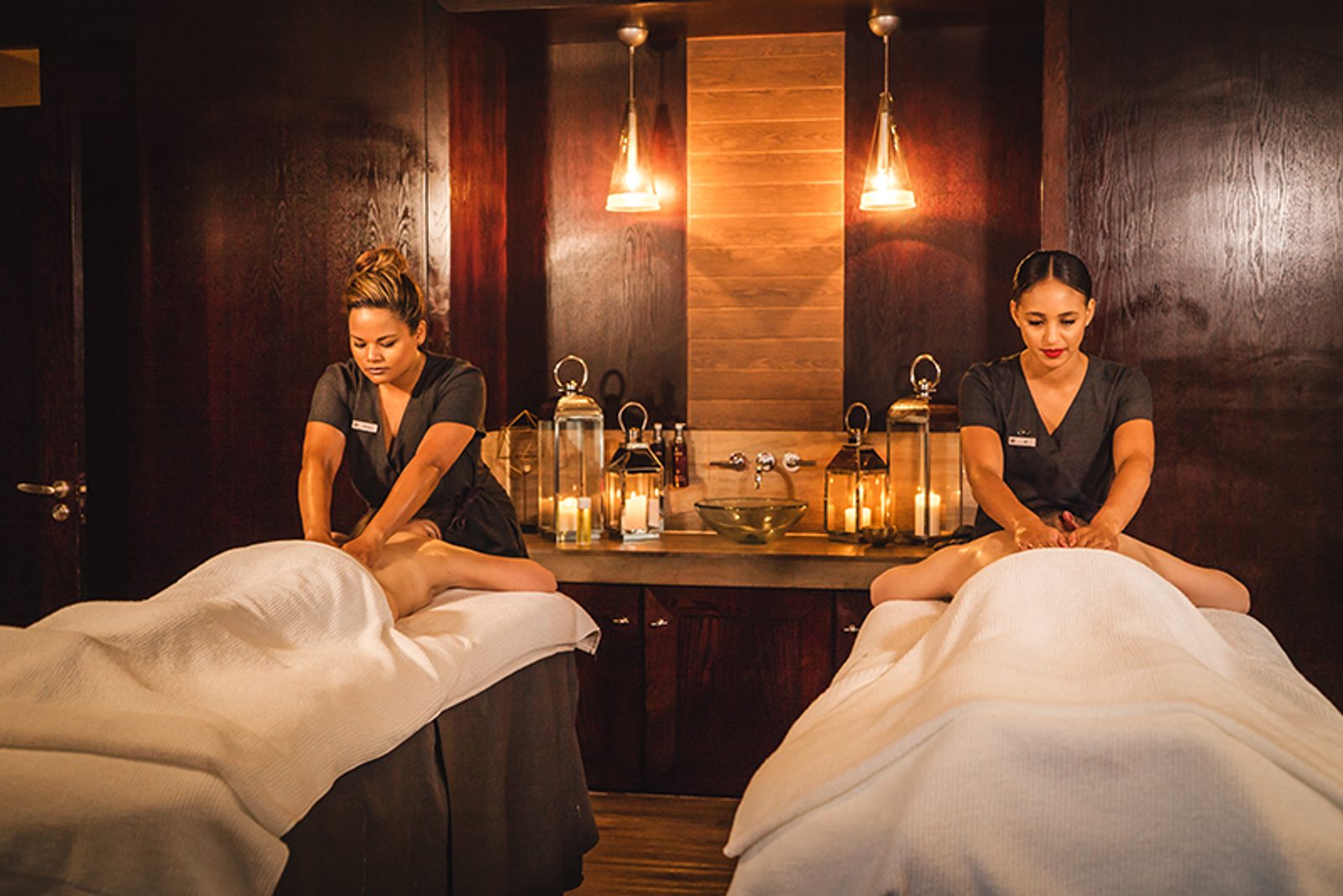 Double treatment rooms at the One & Only Spa